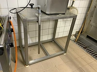 Rvs werktafel met blikopener - afbeelding 1 van  2