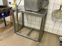 Rvs werktafel met blikopener - afbeelding 2 van  2