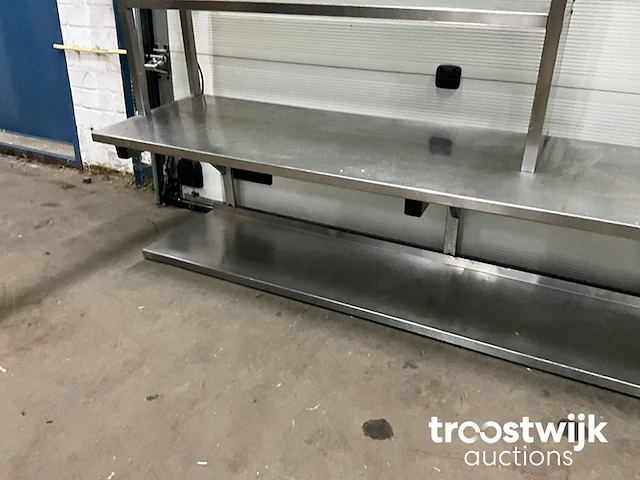 Rvs werktafel met etagère - afbeelding 5 van  8