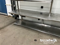 Rvs werktafel met etagère - afbeelding 5 van  8