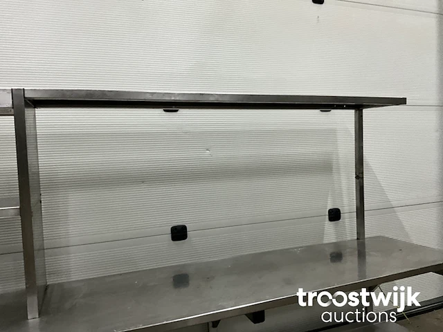 Rvs werktafel met etagère - afbeelding 7 van  8