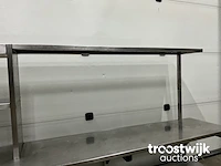 Rvs werktafel met etagère - afbeelding 7 van  8