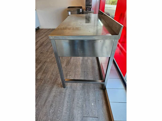 Rvs werktafel met lade 150cm - afbeelding 4 van  4