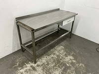Rvs werktafel met lade - afbeelding 3 van  7