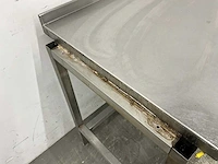 Rvs werktafel met lade - afbeelding 4 van  7