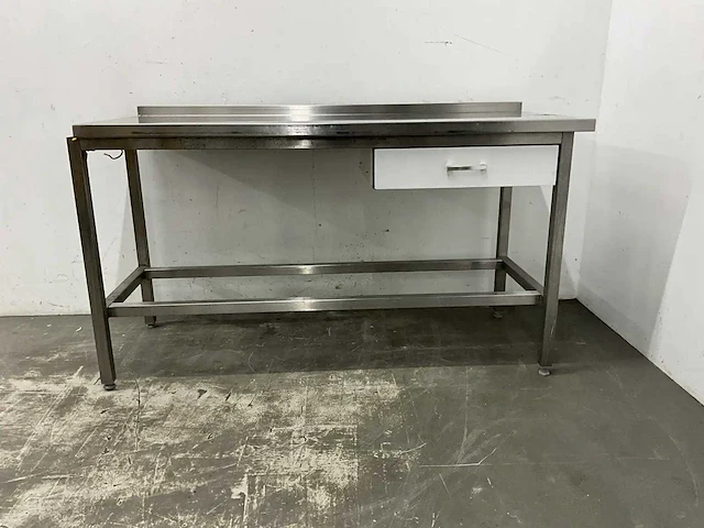 Rvs werktafel met lade - afbeelding 7 van  7