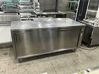 Rvs werktafel met onderkast - afbeelding 1 van  7