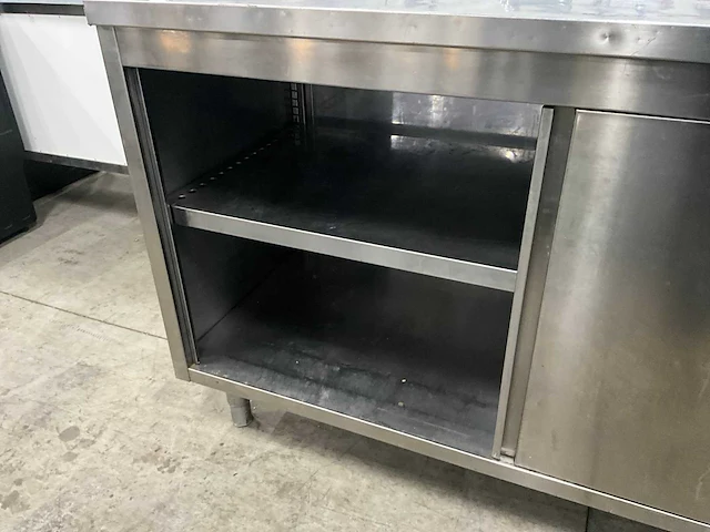 Rvs werktafel met onderkast - afbeelding 3 van  7