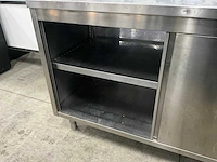 Rvs werktafel met onderkast - afbeelding 3 van  7