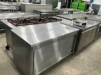 Rvs werktafel met onderkast - afbeelding 2 van  5