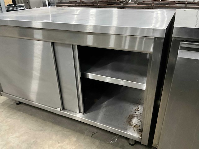 Rvs werktafel met onderkast - afbeelding 5 van  5