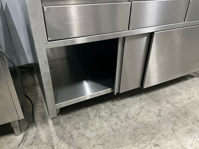 Rvs werktafel met onderkast - afbeelding 2 van  6