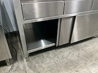 Rvs werktafel met onderkast - afbeelding 2 van  6