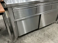 Rvs werktafel met onderkast - afbeelding 4 van  6