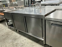 Rvs werktafel met onderkast - afbeelding 1 van  5