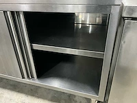 Rvs werktafel met onderkast - afbeelding 2 van  5