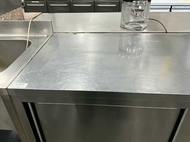 Rvs werktafel met onderkast - afbeelding 4 van  5