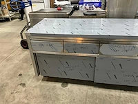 Rvs werktafel met onderkast - afbeelding 3 van  6