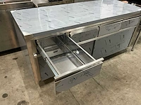 Rvs werktafel met onderkast - afbeelding 4 van  6