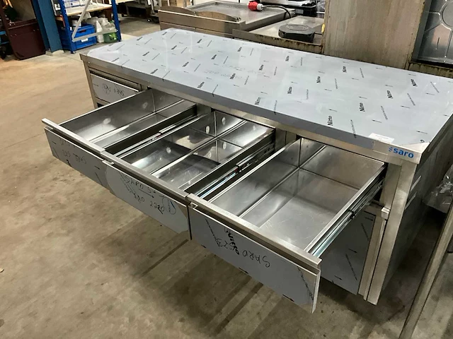 Rvs werktafel met onderkast - afbeelding 6 van  6