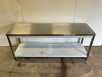Rvs werktafel met onderschap - afbeelding 3 van  4