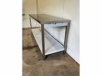 Rvs werktafel met onderschap - afbeelding 4 van  4