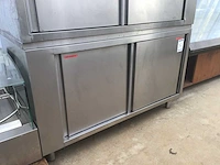 Rvs werktafel met schuifdeuren - afbeelding 2 van  4