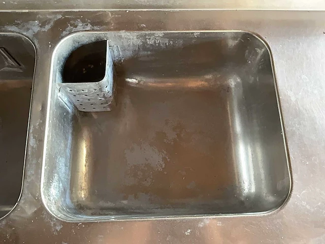 Rvs werktafel met spoelbakken - afbeelding 8 van  8