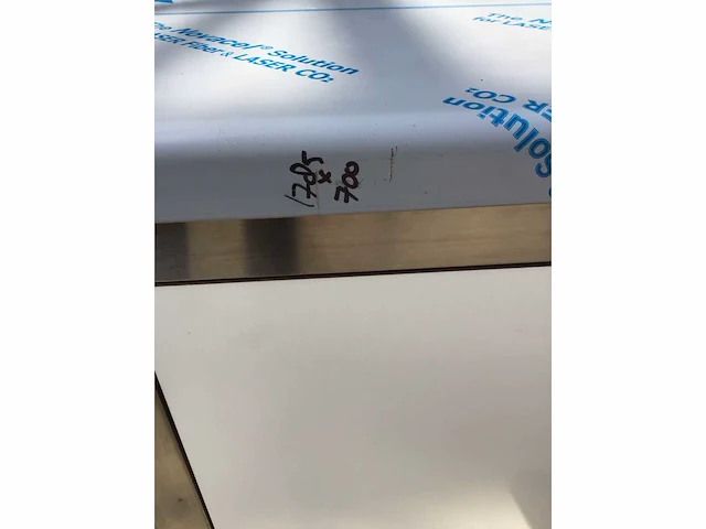 Rvs werktafel met trespa kasten - afbeelding 5 van  6
