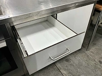 Rvs werktafel met uitsparing voor kookplaat - afbeelding 10 van  10