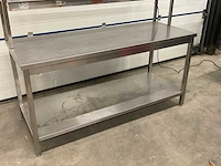 Rvs werktafel met warmhoudbrug - afbeelding 2 van  4