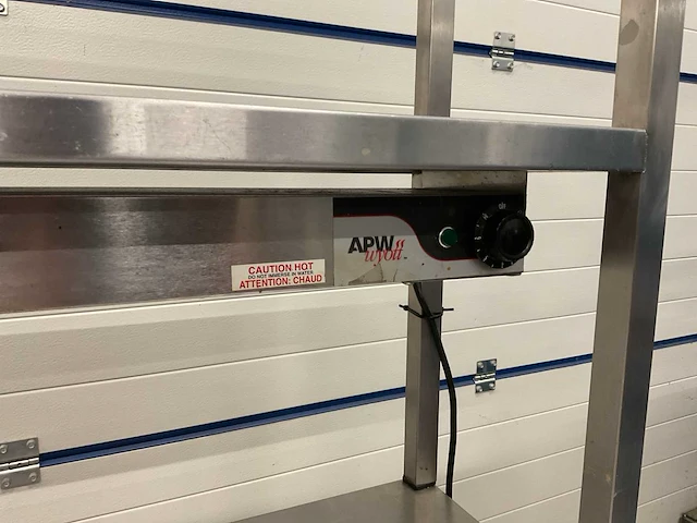 Rvs werktafel met warmhoudbrug - afbeelding 4 van  4