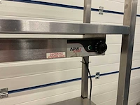 Rvs werktafel met warmhoudbrug - afbeelding 4 van  4