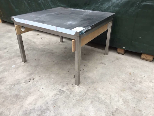 Rvs werktafel/ onderstel - afbeelding 2 van  3