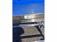 Rvs werktafel verrijdbaar - afbeelding 3 van  3