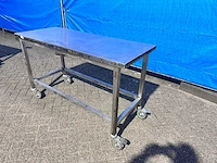 Rvs werktafel verrijdbaar - afbeelding 1 van  3