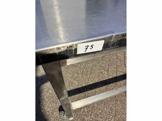Rvs werktafel verrijdbaar - afbeelding 3 van  3