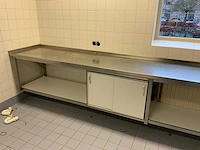 Rvs werktafel (wandgemonteerd) - afbeelding 3 van  7