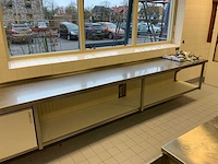 Rvs werktafel (wandgemonteerd) - afbeelding 4 van  7