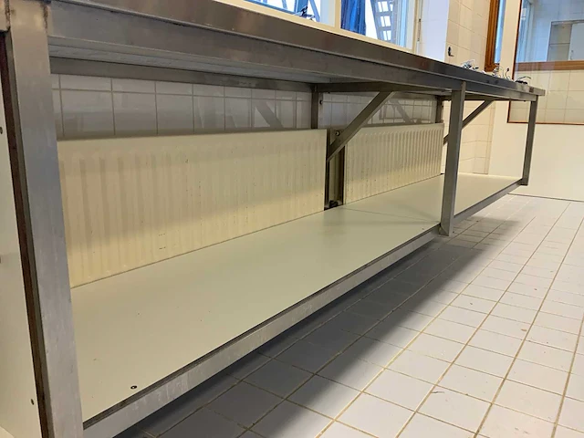 Rvs werktafel (wandgemonteerd) - afbeelding 6 van  7