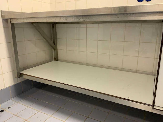 Rvs werktafel (wandgemonteerd) - afbeelding 7 van  7