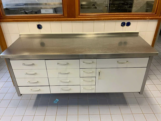 Rvs werktafel (wandgemonteerd) - afbeelding 2 van  8
