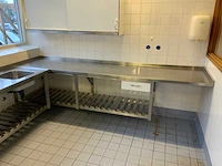 Rvs werktafel (wandgemonteerd) - afbeelding 2 van  6