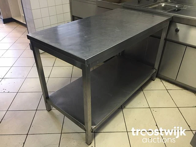 Rvs werktafel - afbeelding 1 van  4