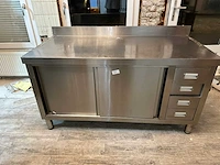Rvs werktafel/kast - afbeelding 1 van  2