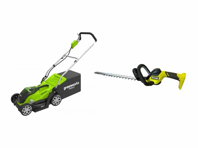 Ryobi accu-heggenschaar |greenworks maaimachine - afbeelding 1 van  4