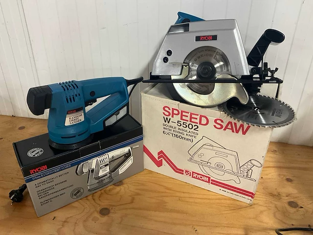 Ryobi cirkelzaagmachine & schuurmachine - afbeelding 1 van  8