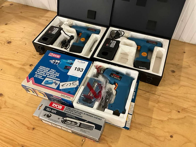 Ryobi schroefboormachine/ slagmoersleutel (5x) - afbeelding 1 van  6
