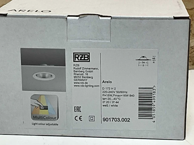 Rzb arelo downlighter led multicolor (15x) - afbeelding 3 van  4