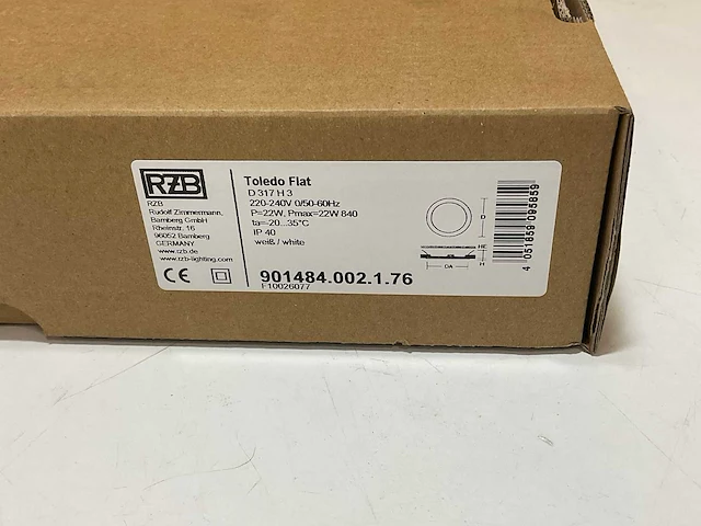 Rzb toledo flat spot led 24w (15x) - afbeelding 7 van  12